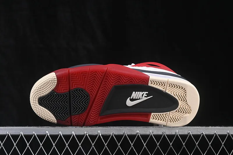 All Categories Air Jordan Jordan Series Basketball Shoes Air Jordan 4 Nigel Sylvester x Air Jordan 4 Retro "Brick After Brick" AJ4 Joe 4 White Red Urine Stains 2.0 IQ8055-100